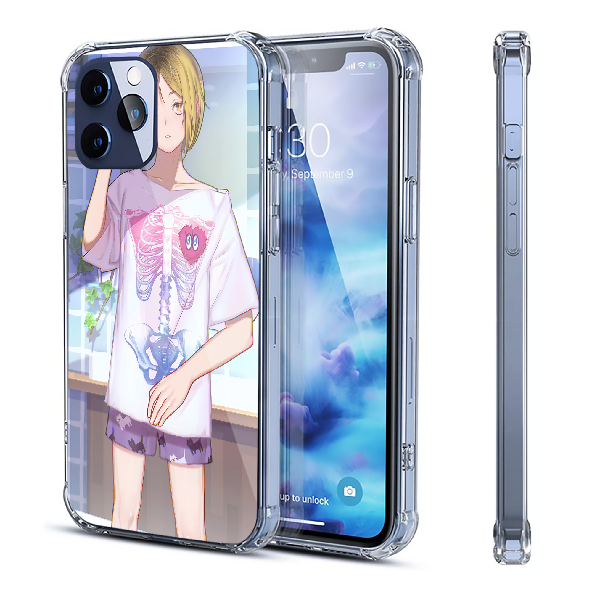 （画像用） ハイキュー!! Haikyu!! 【iPhone 12シリーズ対応】透明スマホケース（クリアソフトケース）